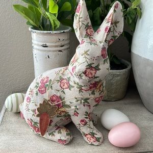 Vintage inspired Cottage Farmhouse Shabby Chic Easter Spring Bunny